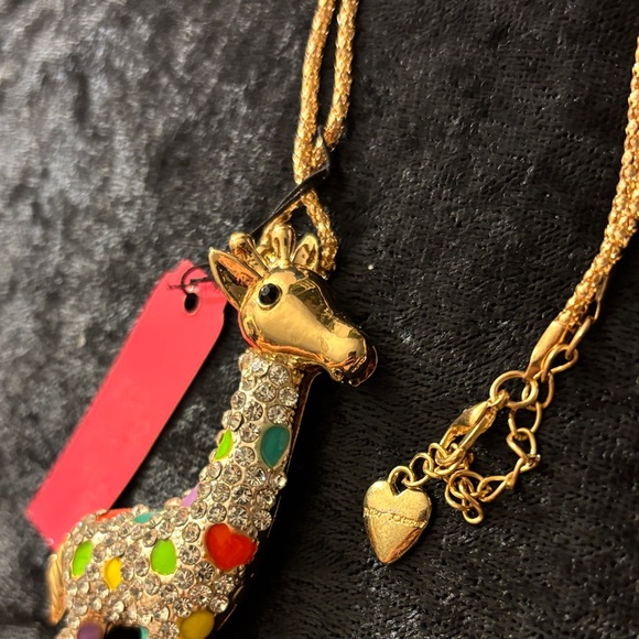 Betsey Johnson Multicolor Giraffe Necklace NWT - Picture 4 of 8
